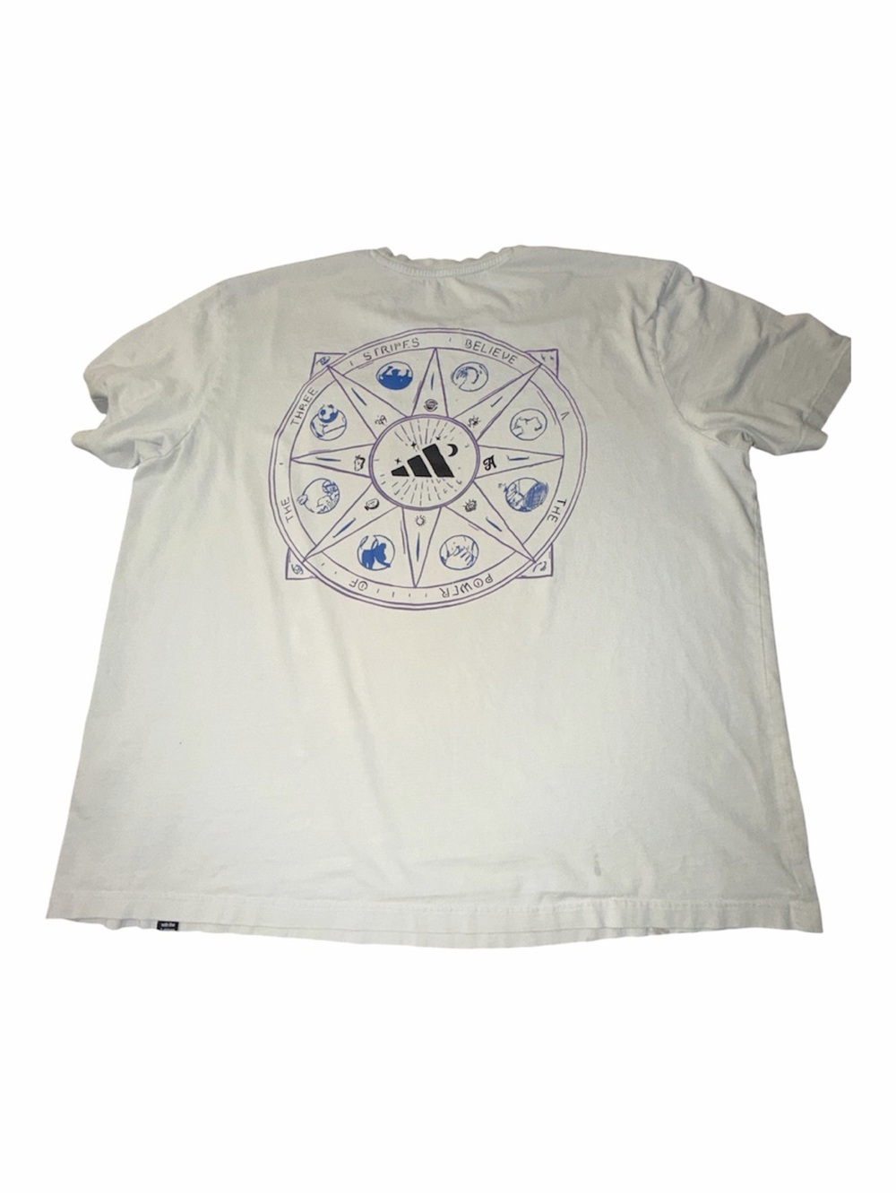 Adidas Size XXL White Mandala Tee Bauxite GN8182 US-Exclusive Rare